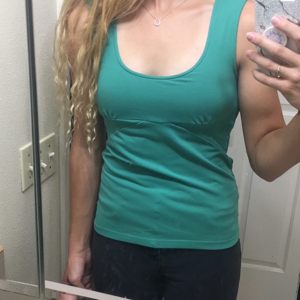 Teal/green Workout Tank